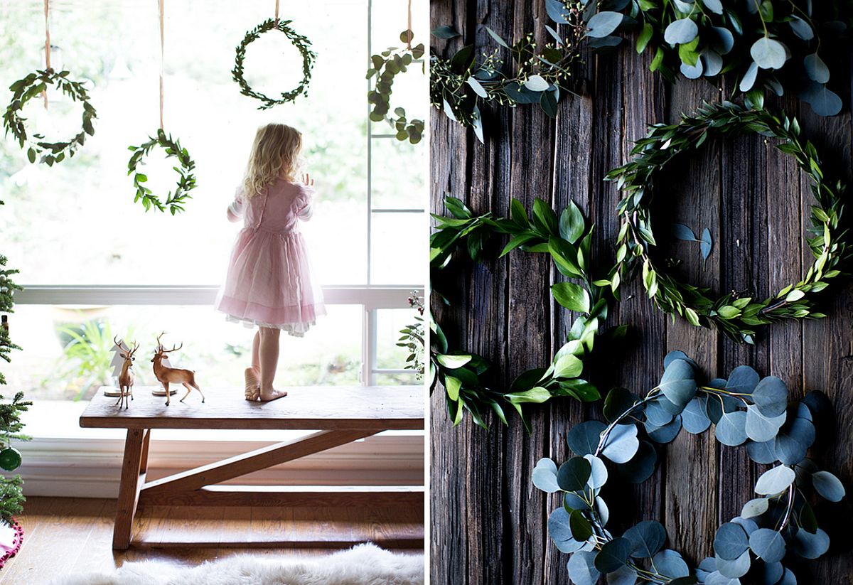 DIY Mini Window Wreaths for the Holidays