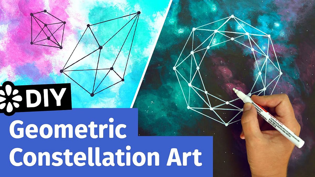 DIY geometric constellation art