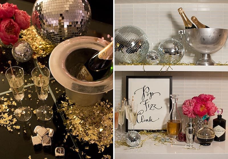 Disco balls used to enliven the party setting