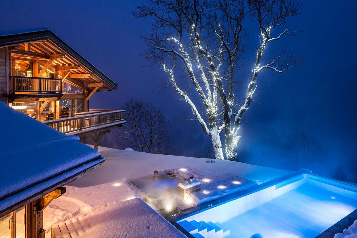 Dreamy alpine chalet with heated outdoor infinity pool