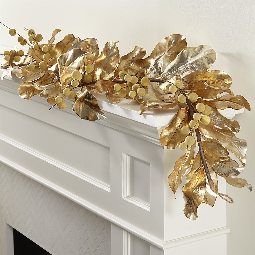 Gold garland from Crate & Barrel