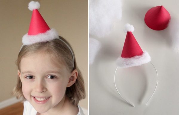 mini santa hats