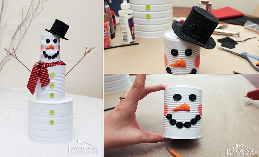 Homemade-tin-can-snowman-for-kids