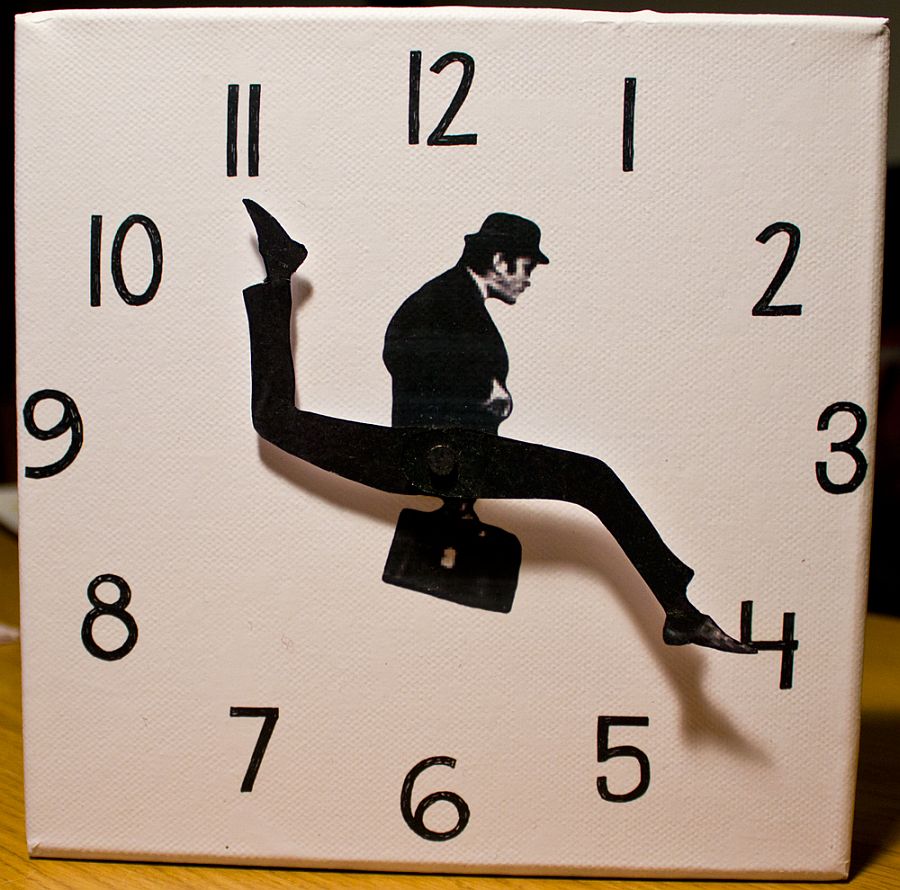 Monty Python Silly Walks clock DIY