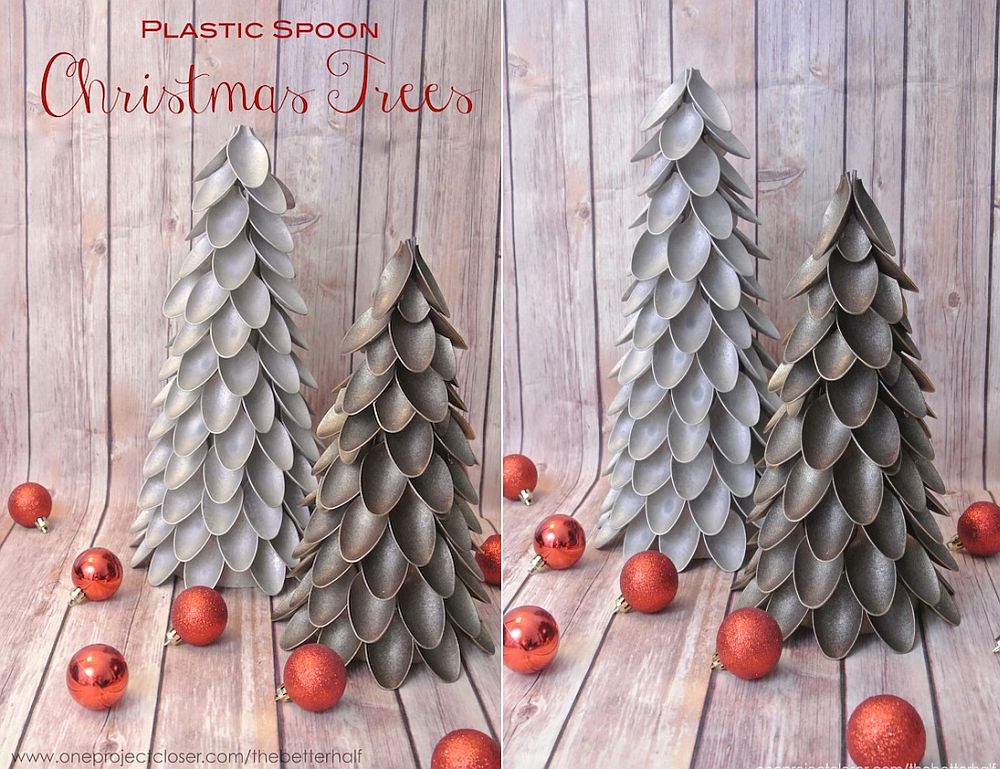 Plastic Spoon Christmas Tree DIY