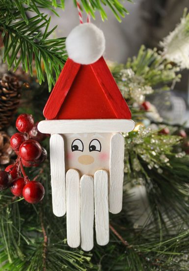 10 Easy DIY Santa Crafts & Ornament Ideas for Christmas