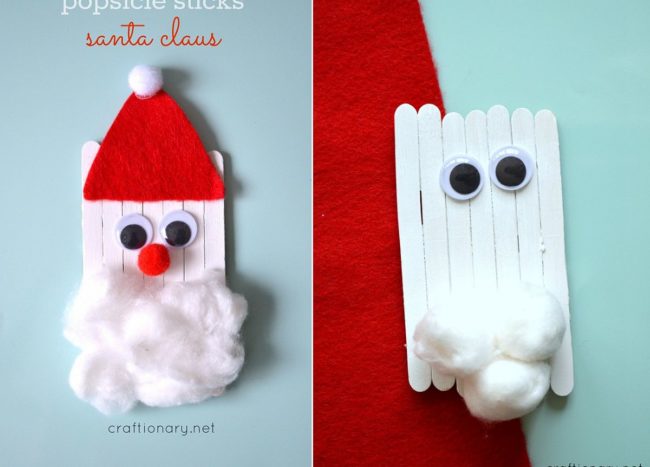 10 Easy DIY Santa Crafts & Ornament Ideas for Christmas