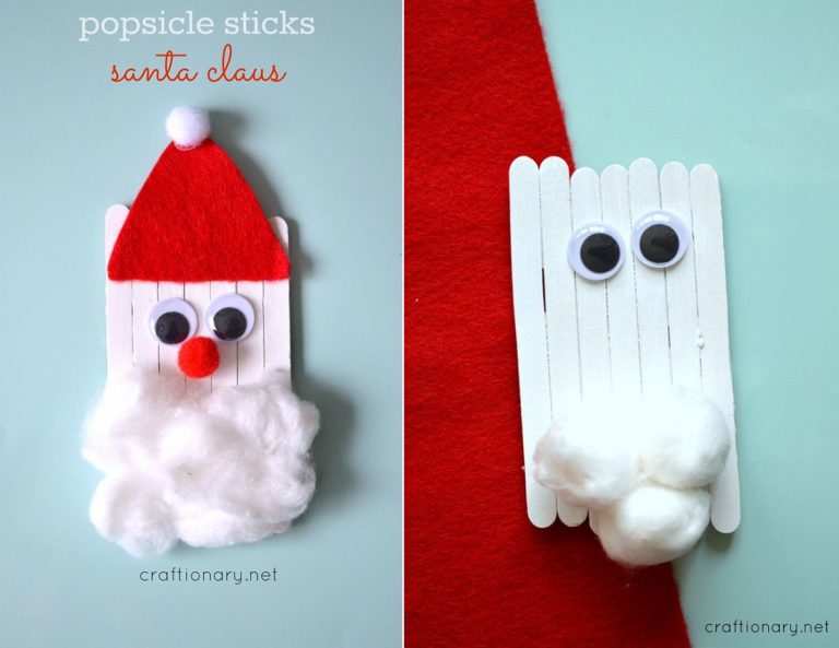 10 Easy DIY Santa Crafts & Ornament Ideas for Christmas