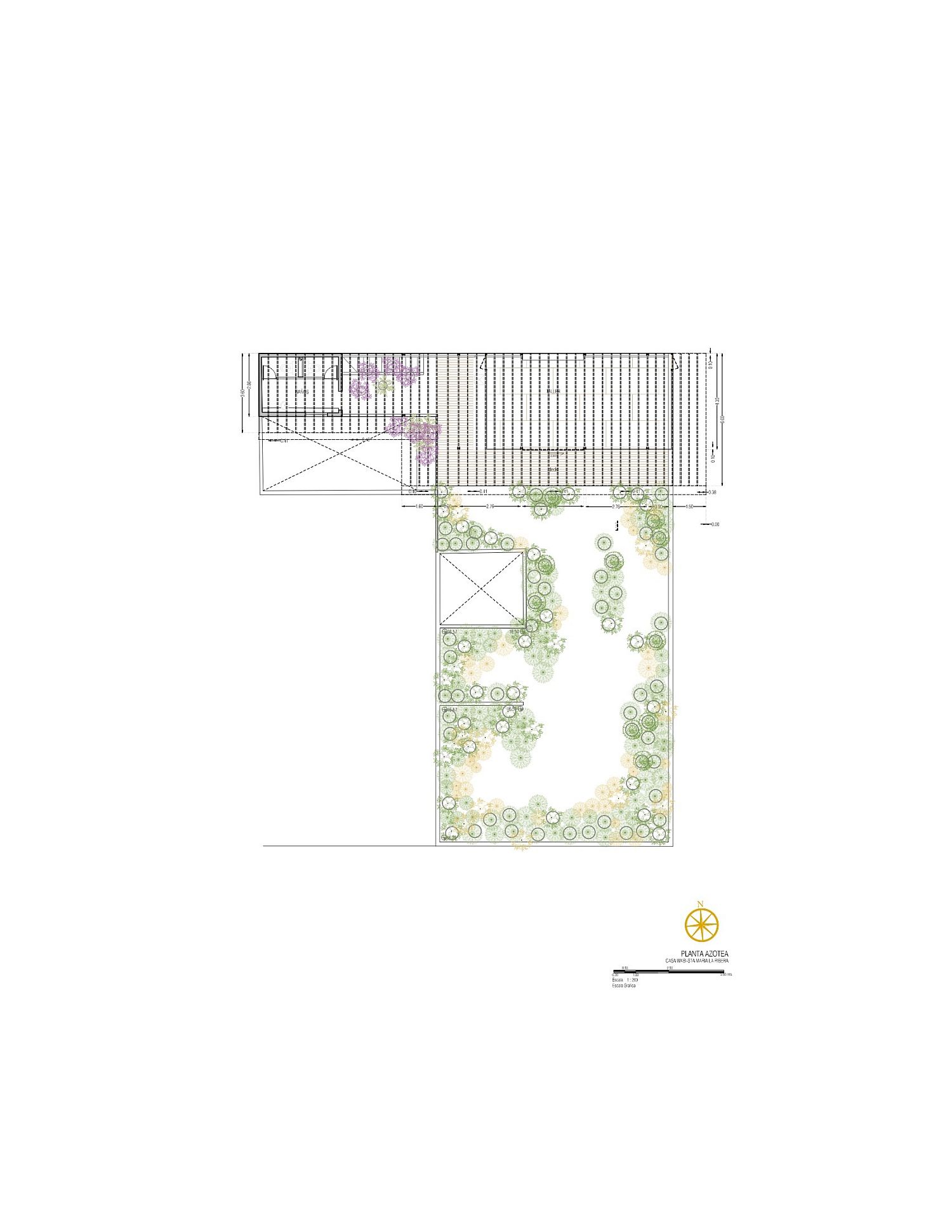 Roof level floor plan