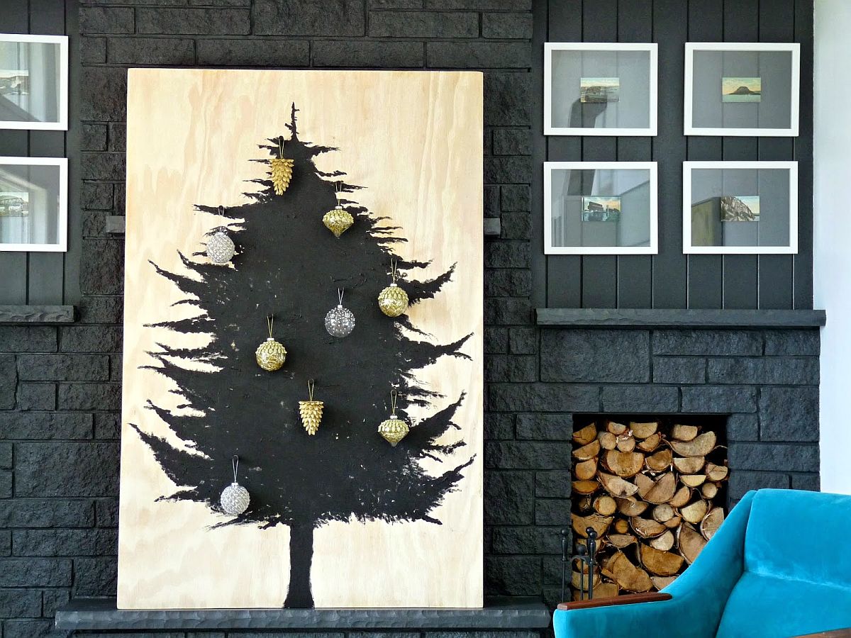 Scandinavian-inspired DIY wooden Christmas tree idea