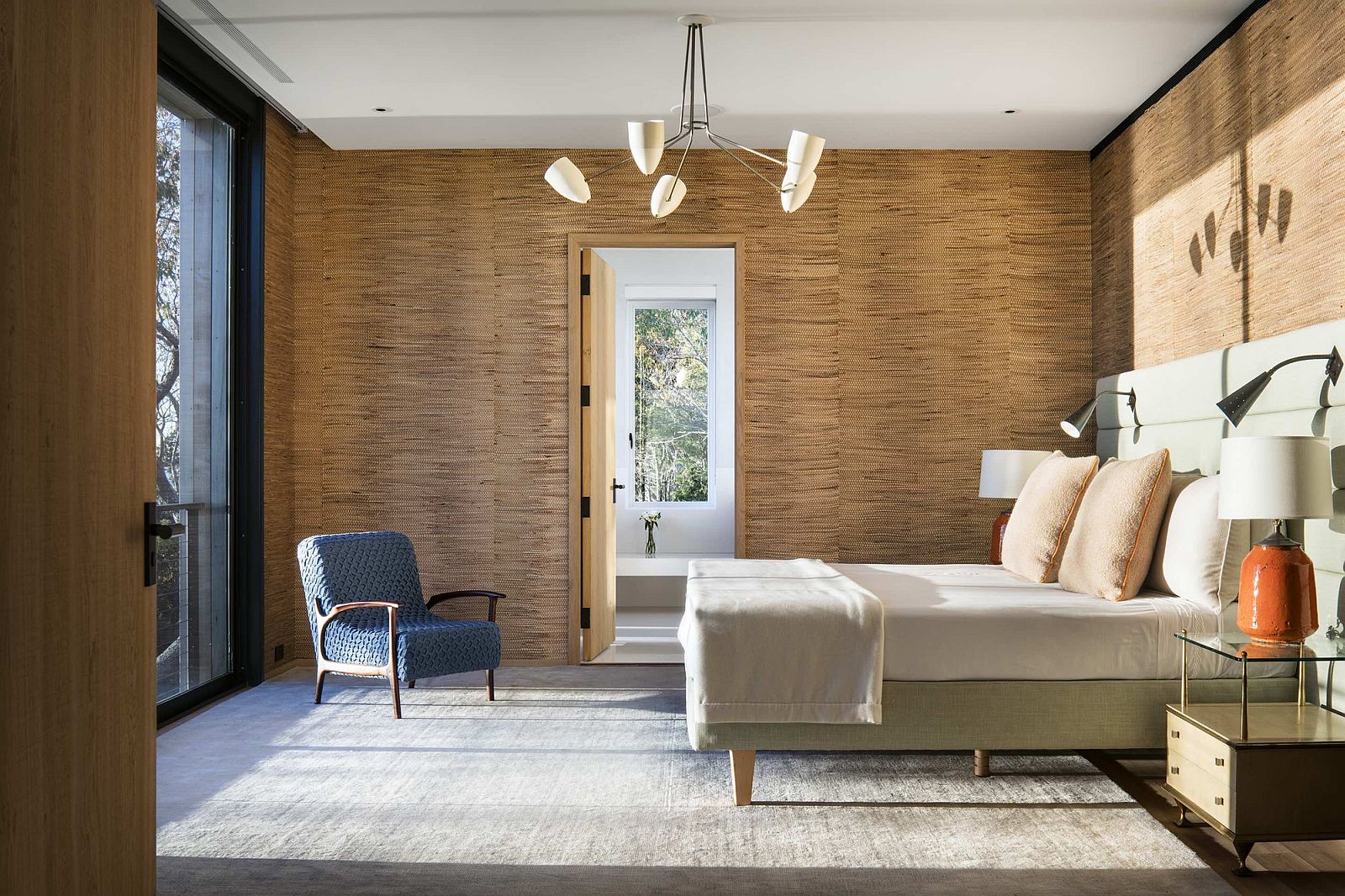 Serene and stylish upper level bedroom