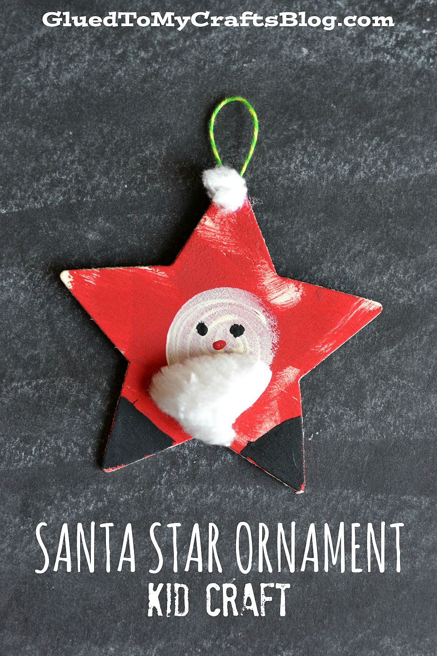 Simple and easy Santa Ornament for Christmas tree