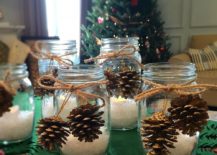 Stylish-Mason-Jar-Christmas-Candles-with-Pine-Cone-ornaments-217x155