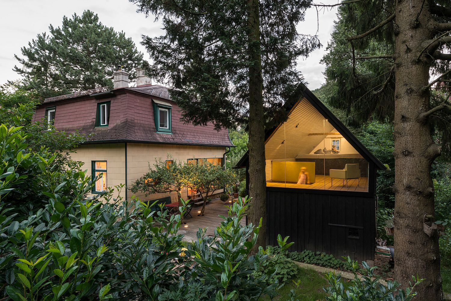 Beautifully revamped shed and house in Austria combines old and the new