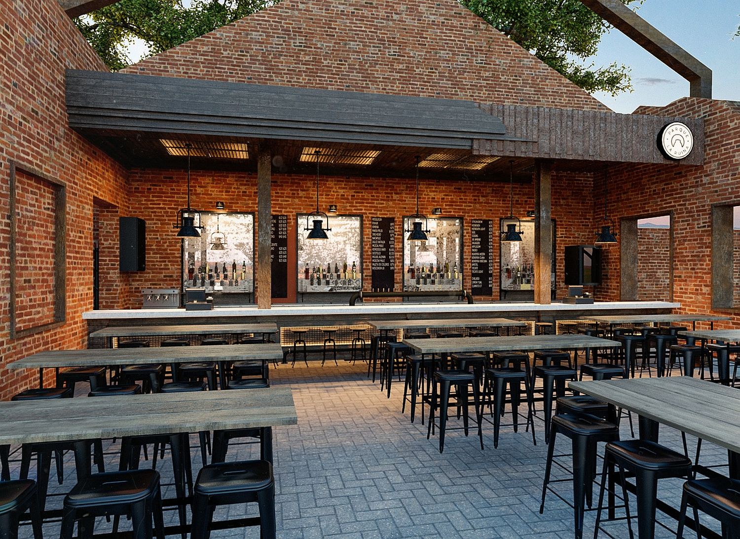 Brick-walls-and-marble-bar-counter-give-the-unique-bar-a-historic-appeal