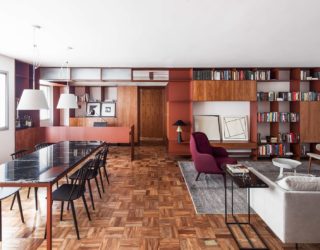 Cheerful Burgundy Brilliance Enthralls at this Adaptable Sao Paulo Apartment