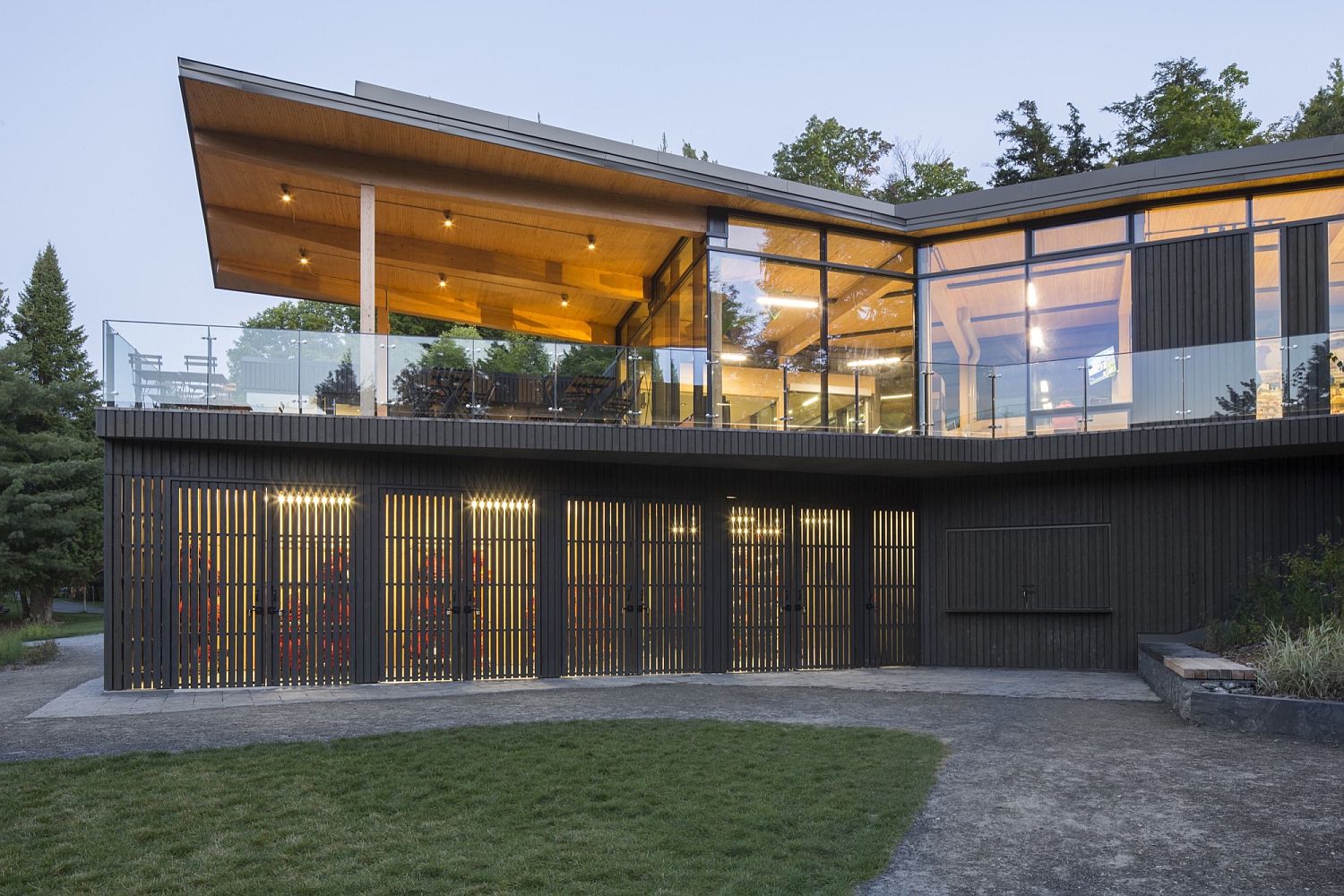 Contemporary-building-in-Mont-Orford-National-Park