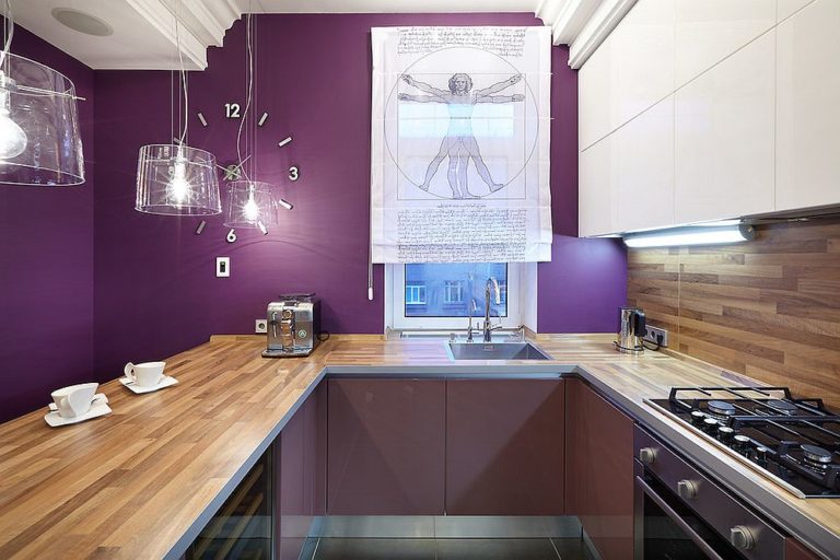 Trendy Color Upgrade: Stylish Kitchens in Shades of Violet and Purple ...
