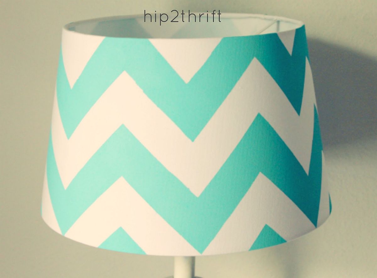 Craft cool chevron lamp DIY