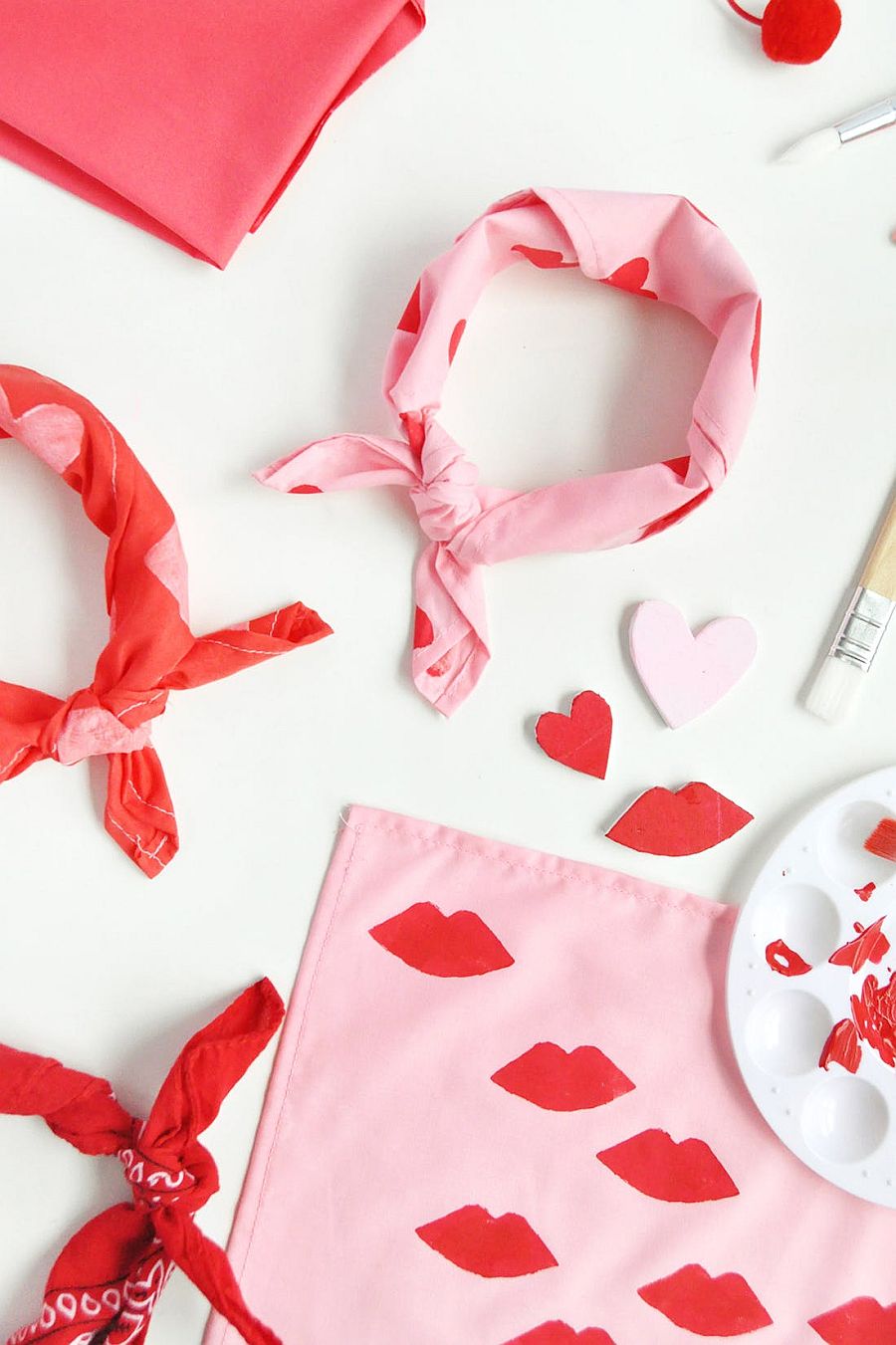 DIY Scarves for Valentine's Day