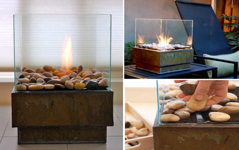 diy movable fire pit