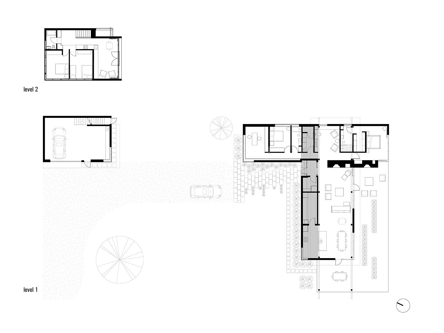 Floor plan of multi-functional modern home in Scotch Cove with ocean views