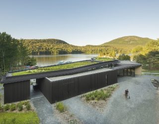 Overlooking Lakes, Mountains and a Forest: Center with Smart Green Roof