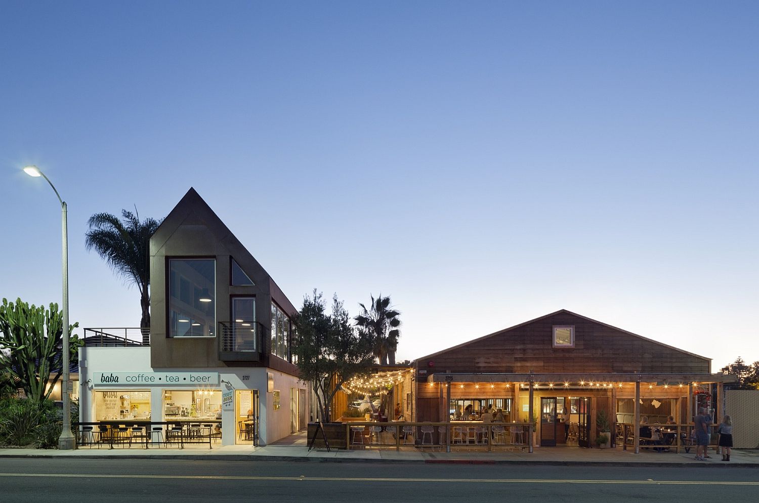 Lovely lighting and wonderful use of contrasting textures enlivens the Quonset Project