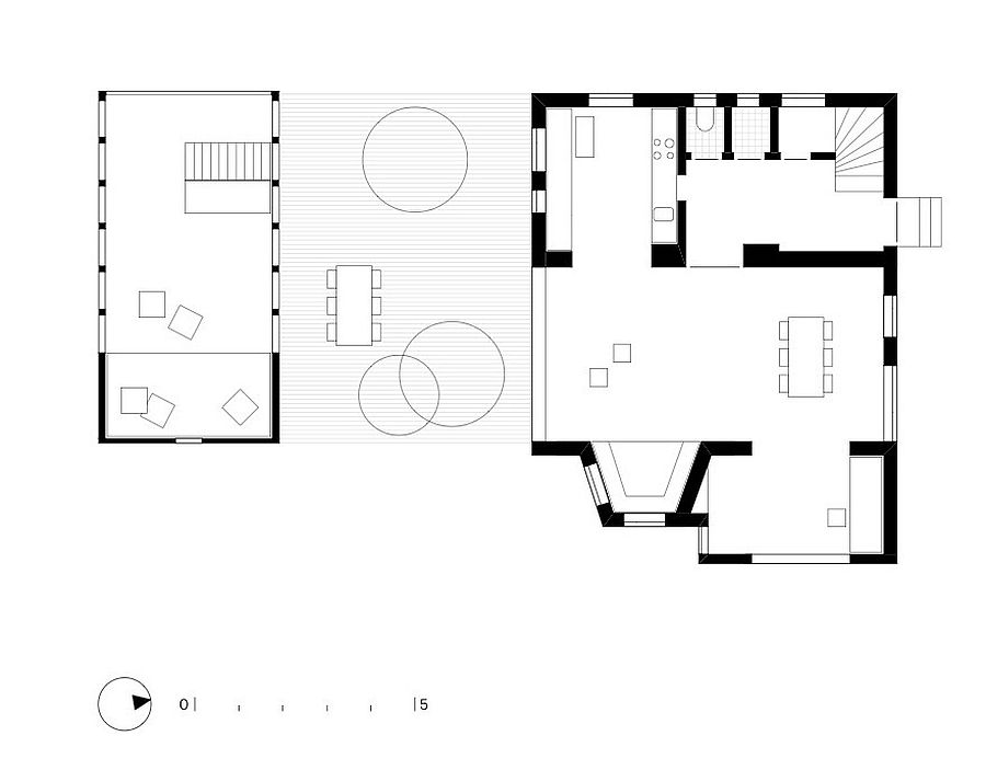 Revamped floor plan of The Enchanted Shed & Leopold House