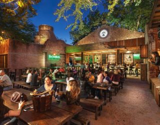 Ruins of an Old Textile Factory Turned into a Magical Bar and Hangout