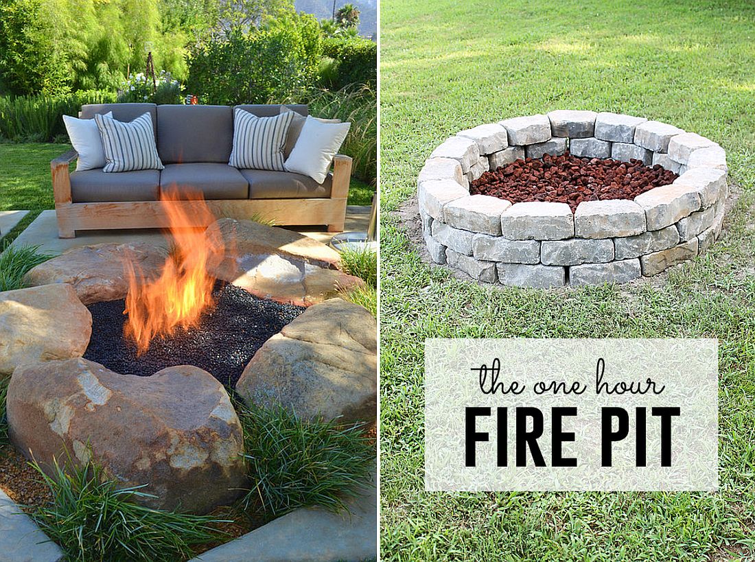 Rustic-fire-pit-DIY-idea