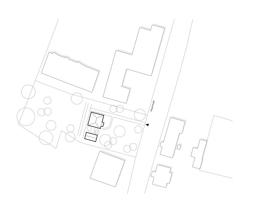 Site plan of The Enchanted Shed & Leopold House