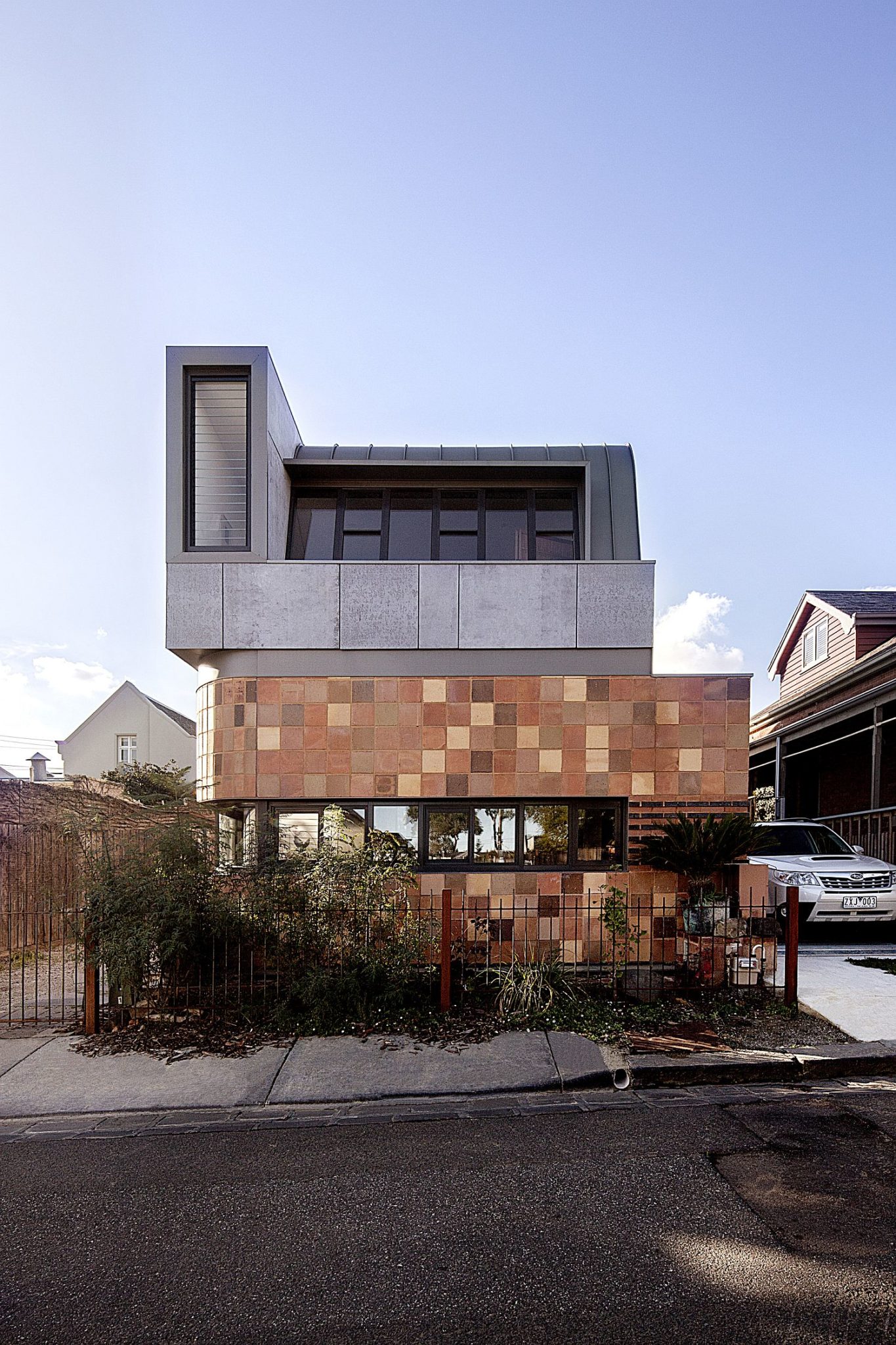 Street facade of revamped Victorian home in Melbourne