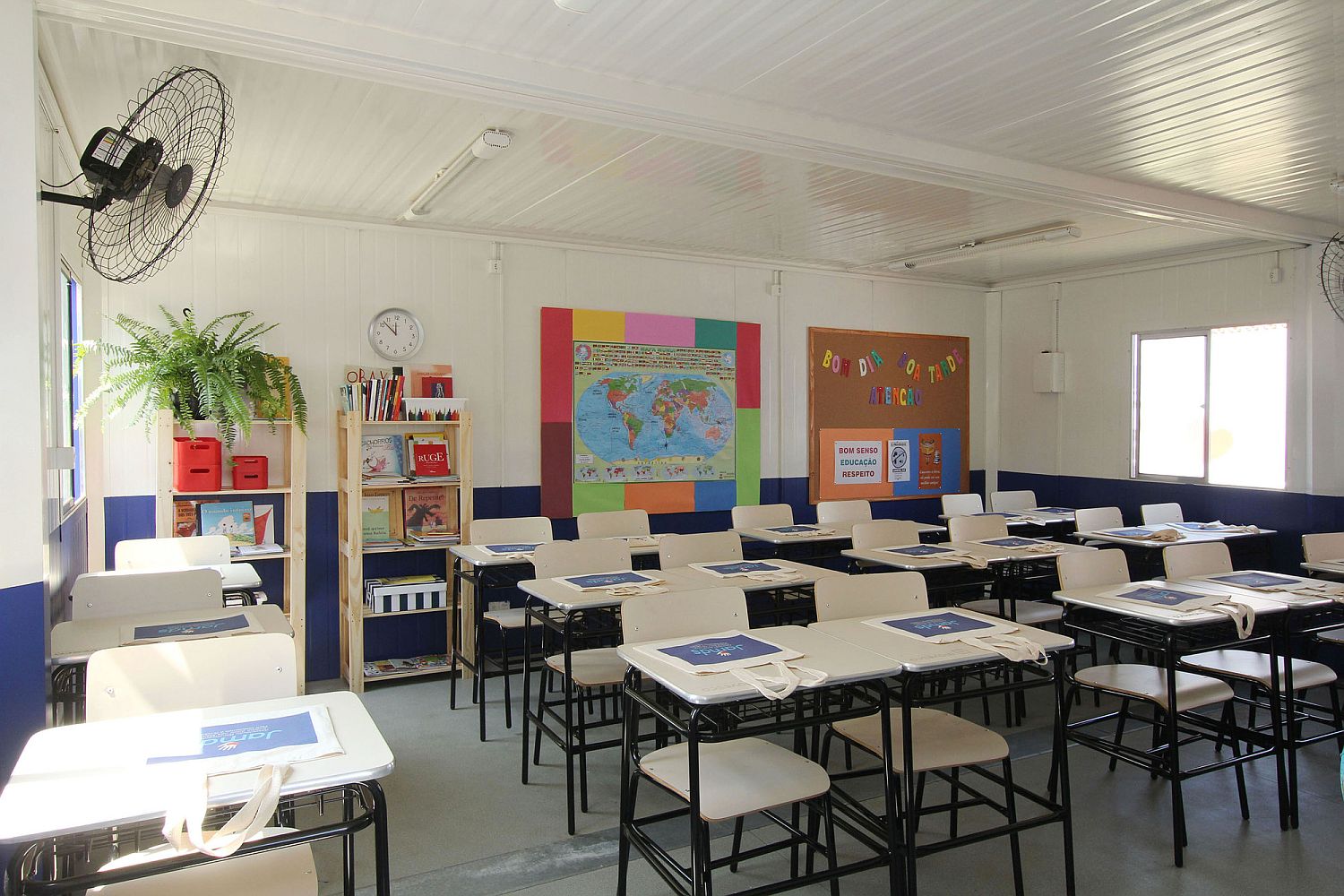 Classrooms and interior of the JAMDS Social Project