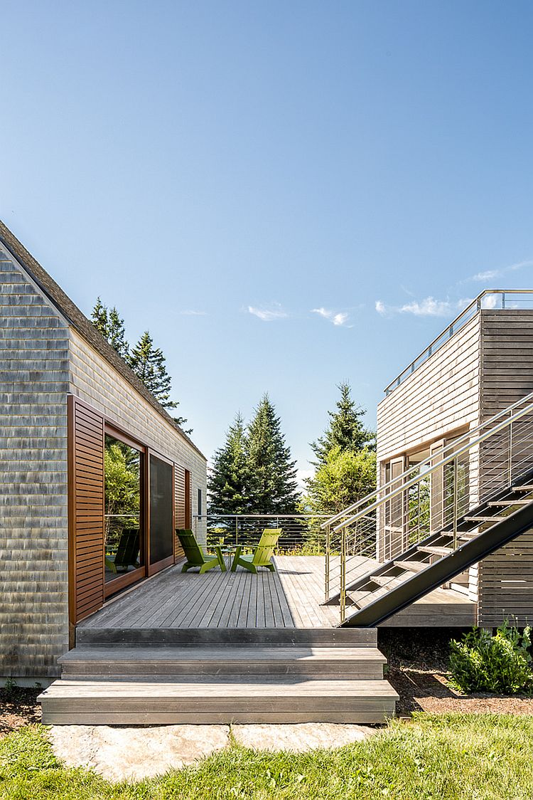 Old New England Farm Outbuilding Replaced with a Nifty Modern Masterpiece