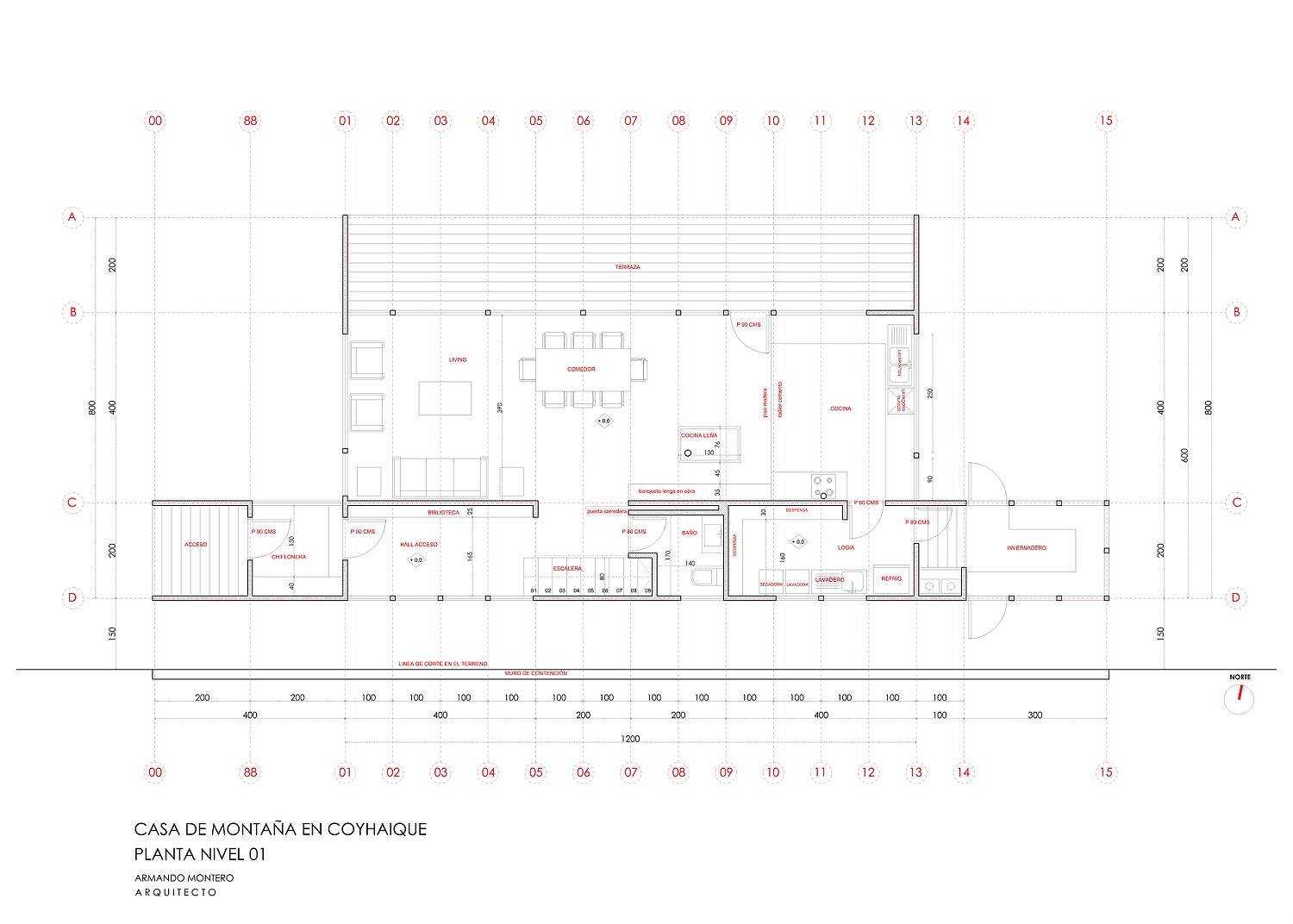 First floor plan of the Mountain House