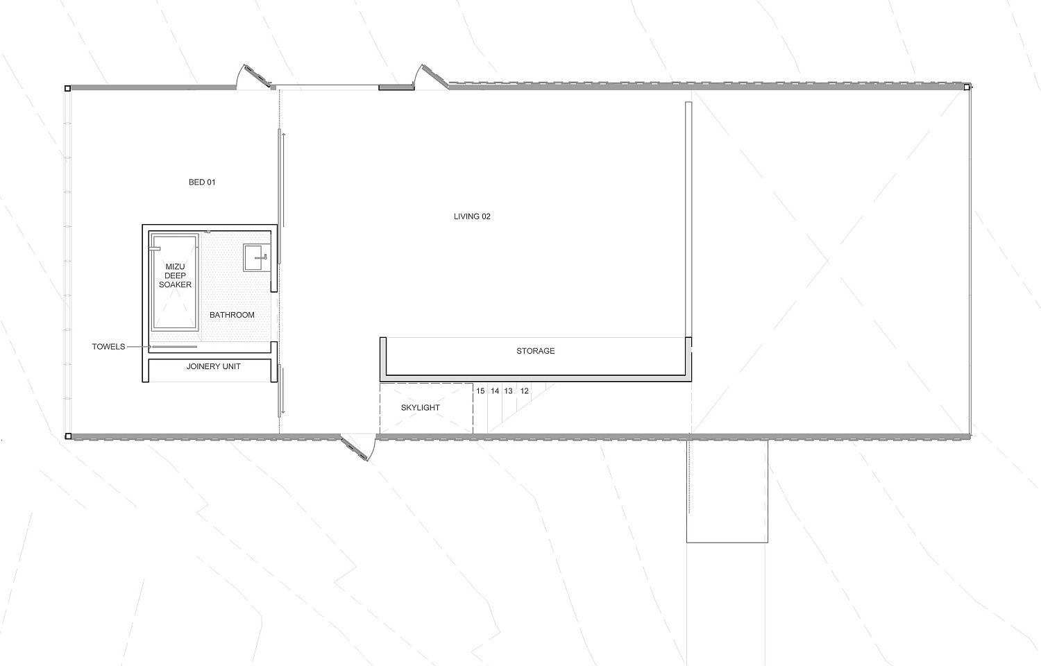 Floor plan of Little Big House in Hobart