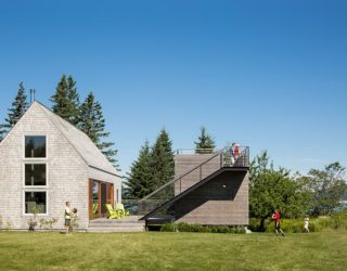 Old New England Farm Outbuilding Replaced with a Nifty Modern Masterpiece