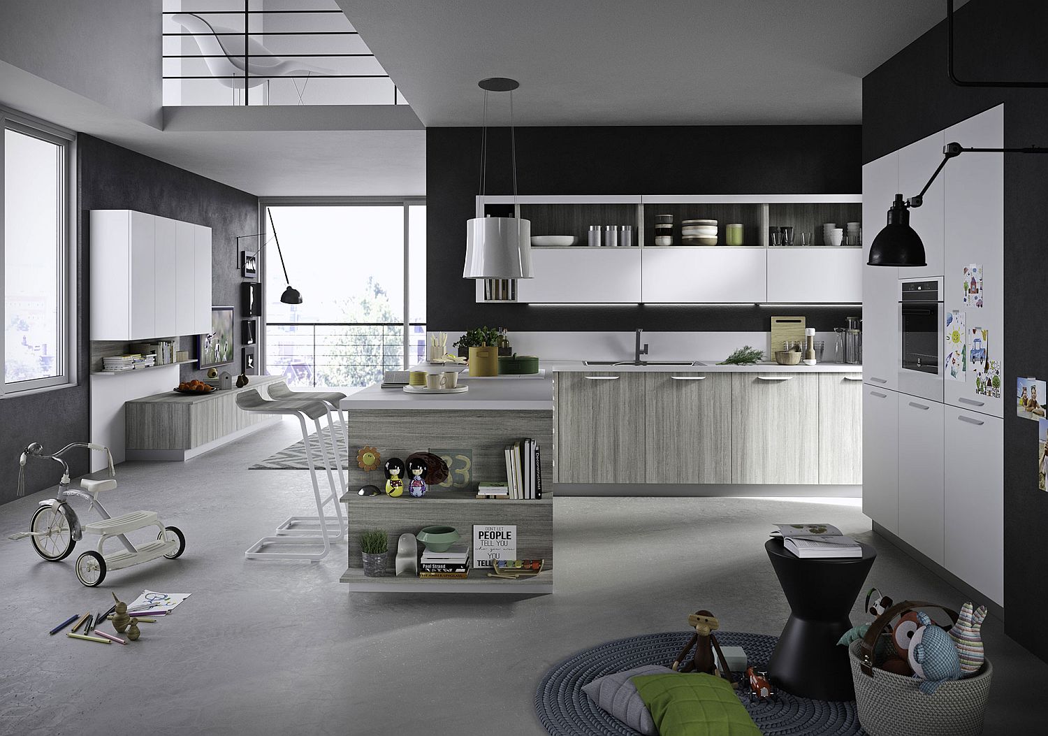 Modular kitchen from Snaidero dubbed Fun