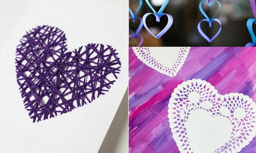 Trendy and Cute: DIY Purple and Violet Valentine’s Day Crafts