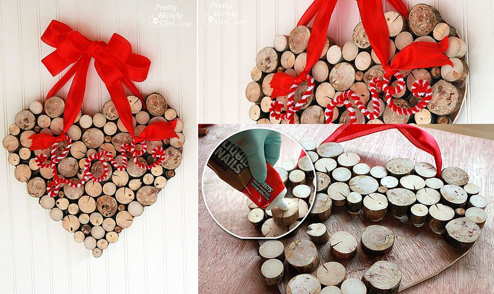 Rustic Valentine’s Day Wreath from Tree Branches