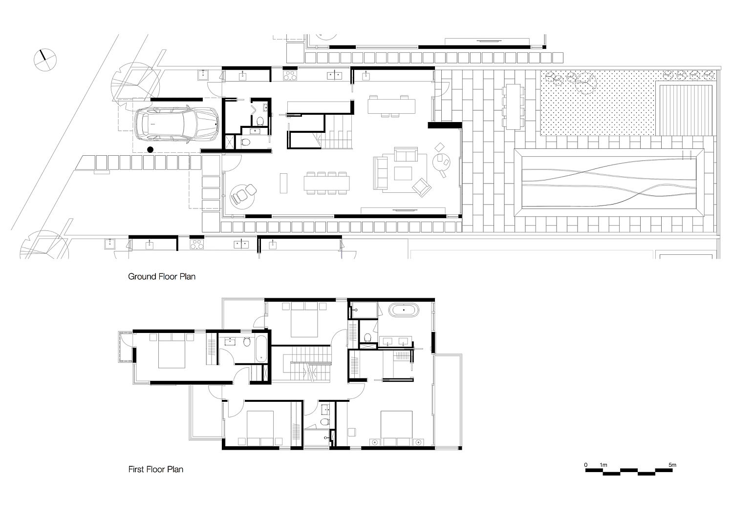 Floor plan of series of homes in Hong Kong