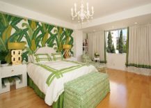 Green-and-white-bedroom-with-tropical-flair-217x155