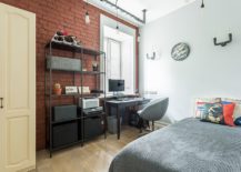 Light-filled-industrial-kids-room-with-accent-brick-wall-217x155