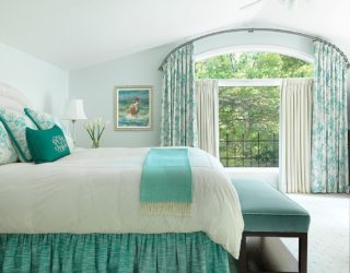 Spring 2018 Bedroom Decorating Trends: Serene, Green and Sparkly!