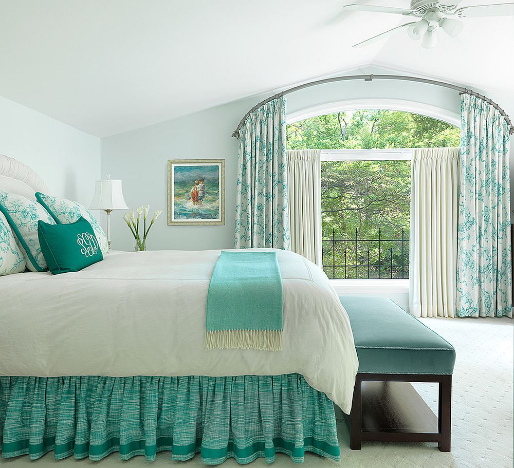 Spring 2019 Bedroom  Decorating  Trends Serene Green and 