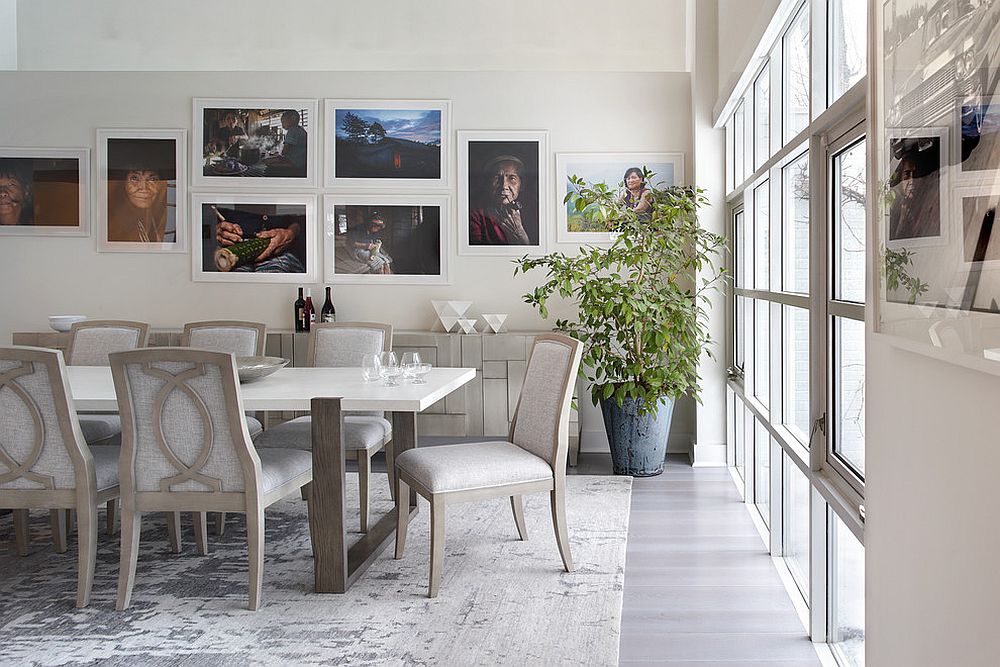 16 Dining Rooms with Delightful and Diverse Gallery Walls