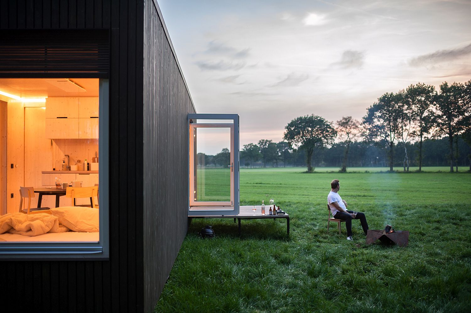 3 Cabins in Belgium by Ark-Shelter