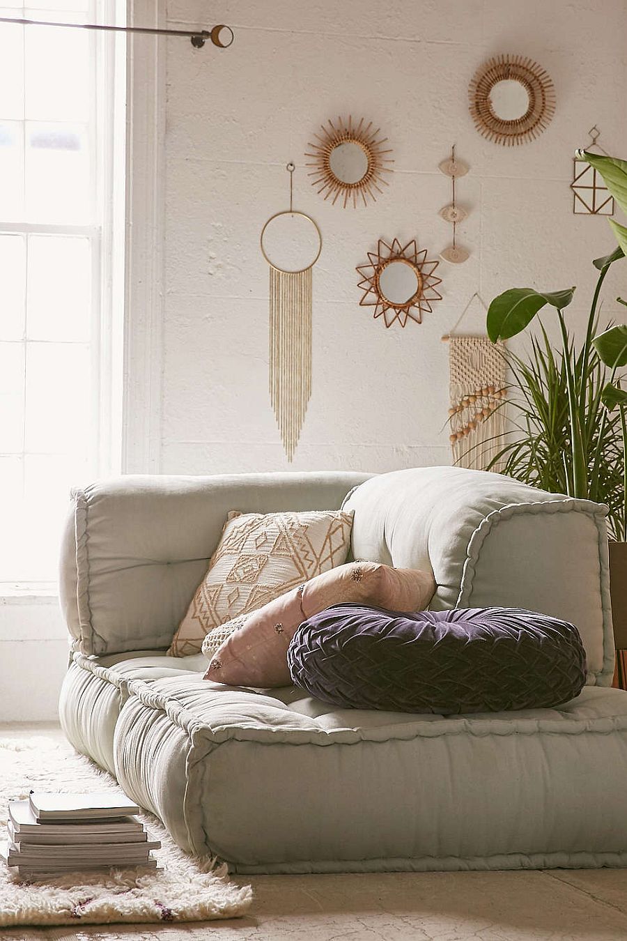 Embrace the tropical boho style in the bedroom with contemporary decor from Urban Outfitters