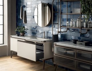 Industrial Minimalism at its Efficient Best: Stunning Bathroom with Modular Ease